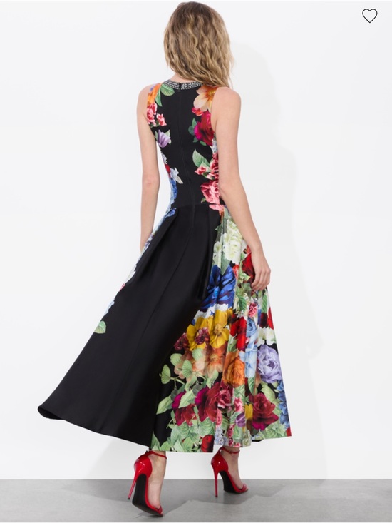 Alice + Olivia Adley Drop Waist Midi Dress - Picture 3 of 9